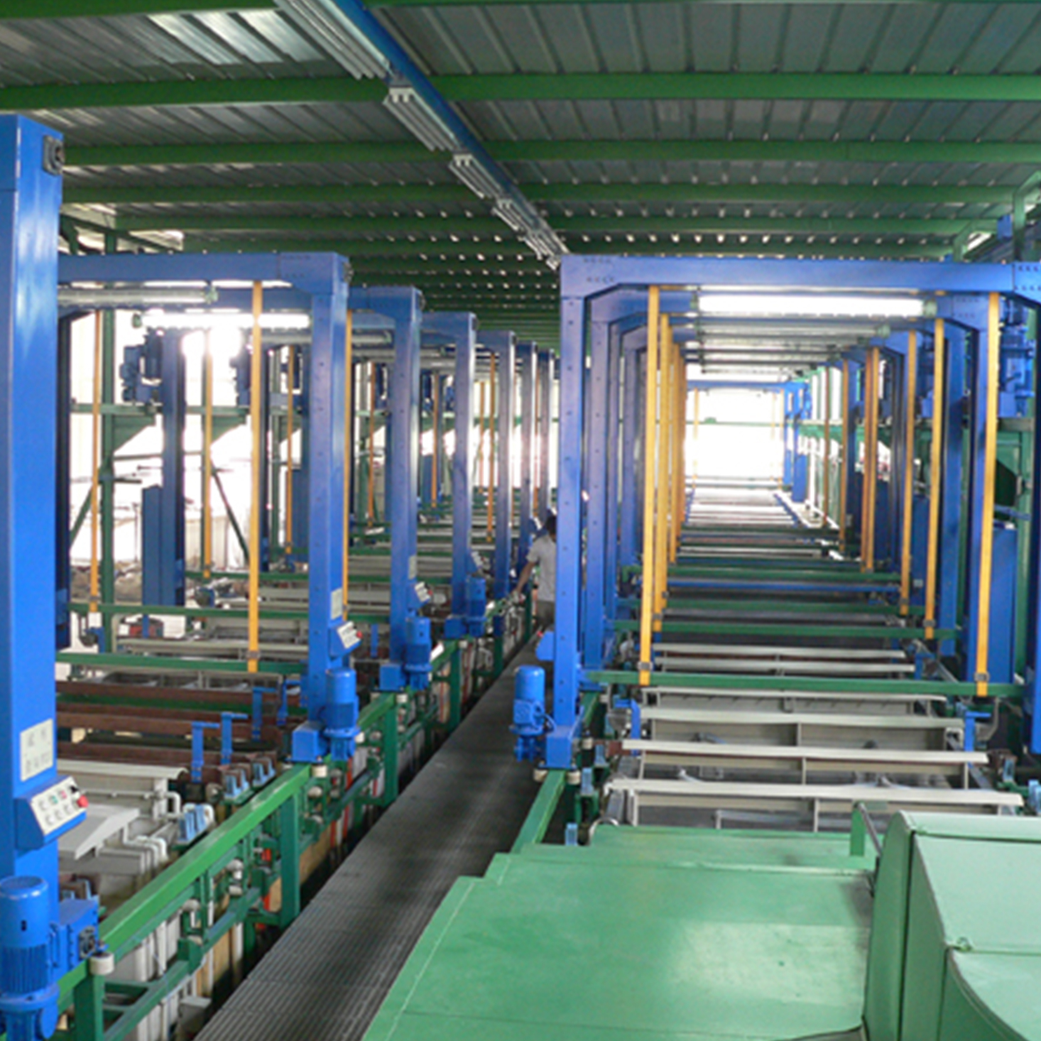 Electric galvanized coating machine